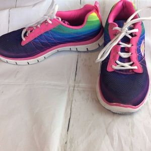 Skechers Womens Skech Knit Flex Sole Rainbow Foam
